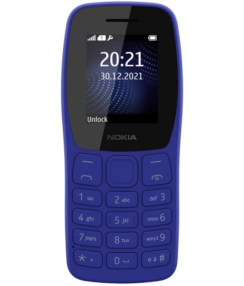     			Nokia NOKIA 105 No-Charger Single SIM Feature Phone Blue