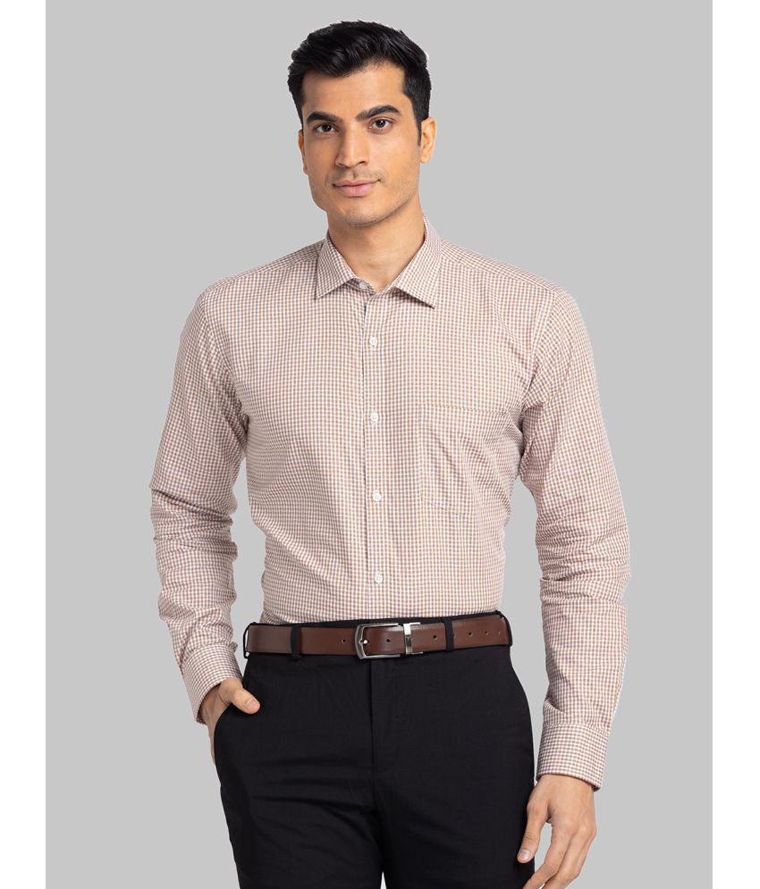     			Park Avenue Cotton Slim Fit Full Sleeves Men's Formal Shirt - Brown ( Pack of 1 )