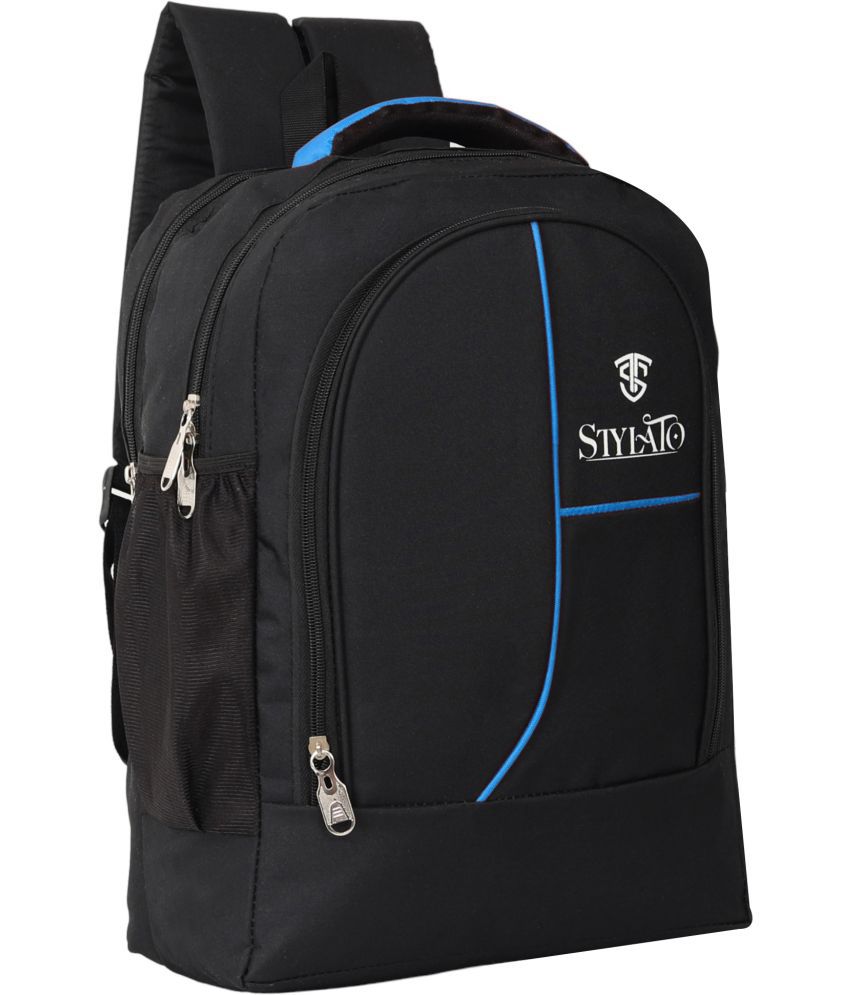     			STYLATO Light Blue Polyester Backpack ( 22 Ltrs )