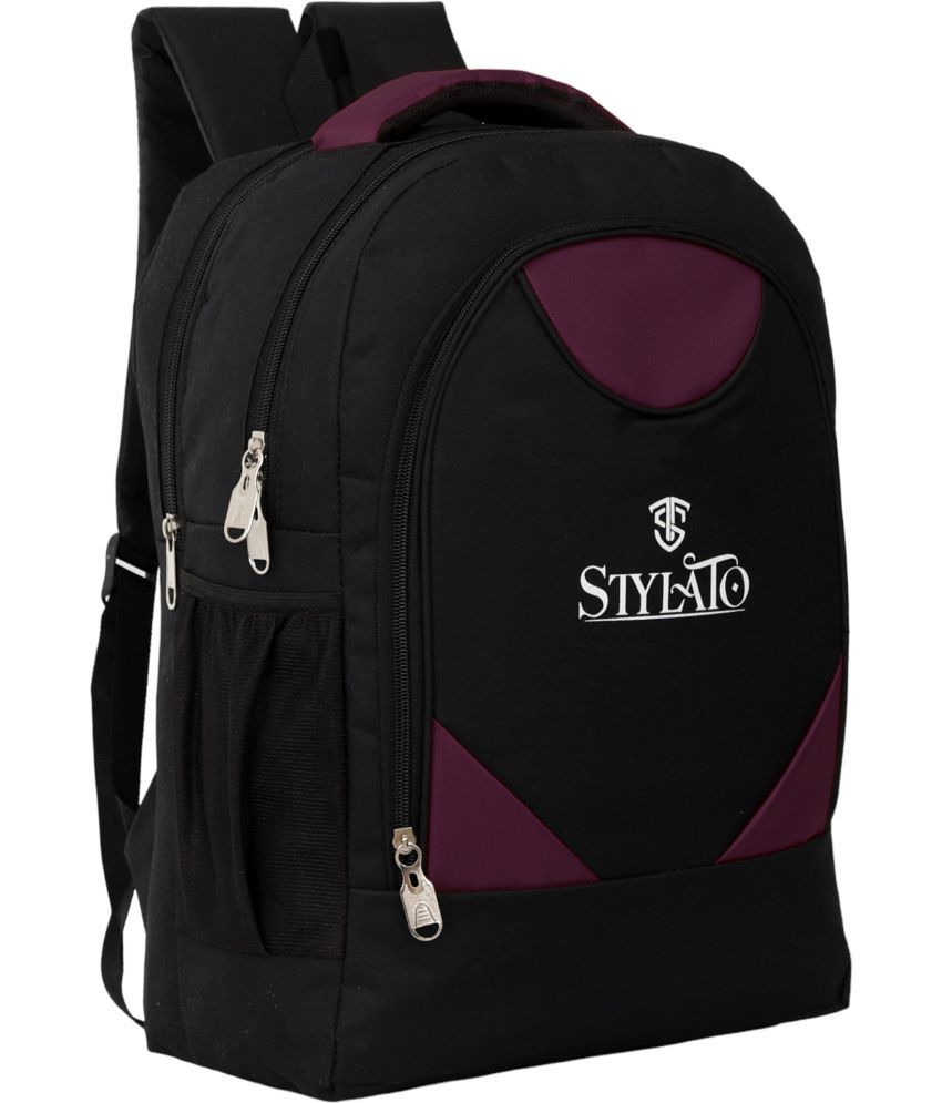     			STYLATO Purple Polyester Backpack ( 26 Ltrs )