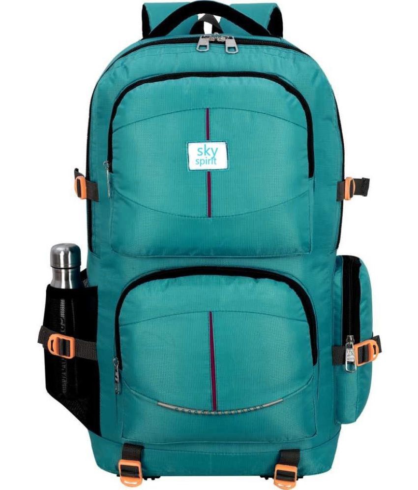    			Sky spirit Green Polyester Backpack ( 50 Ltrs )