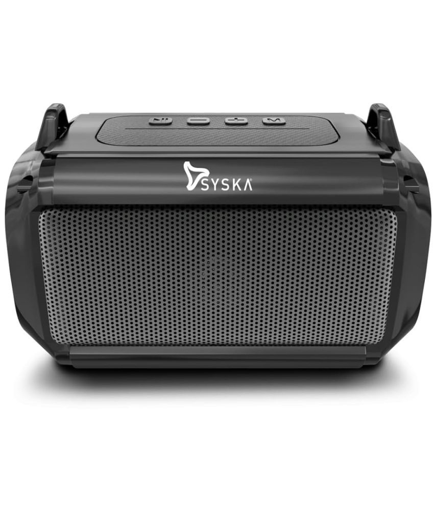     			Syska BT4082X 8 W Bluetooth Speaker Bluetooth V 5.0 with USB Playback Time 16 hrs Black