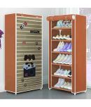 CMerchants Metal More Than 5 Tier Shoe Rack Brown