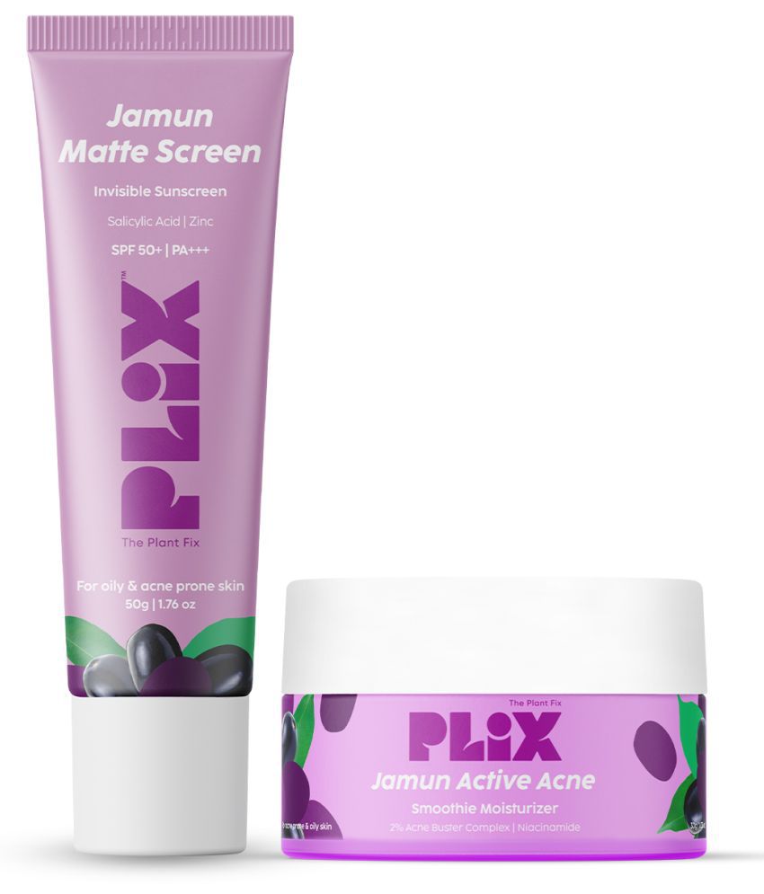     			Plix Acne Combo Moisturizer & Sunscreen Combination for Hydration & Reduce Acne(Pack of 2)