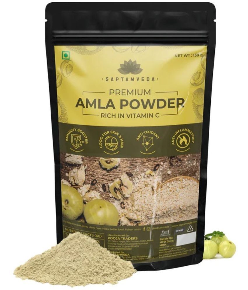     			Saptamveda 100% Organic Amla Powder No Added Chemicals(1 x 150 g)