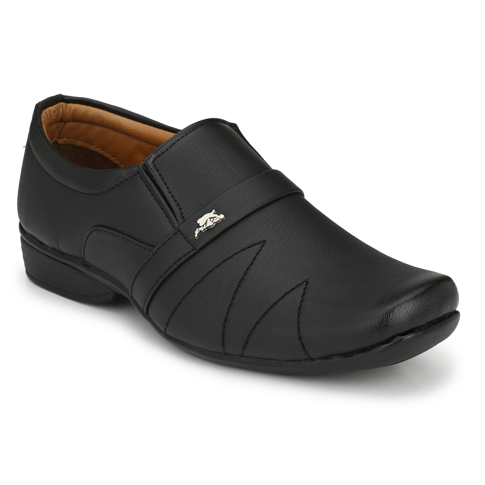     			Stylelure Black Men's Slip On Formal Shoes