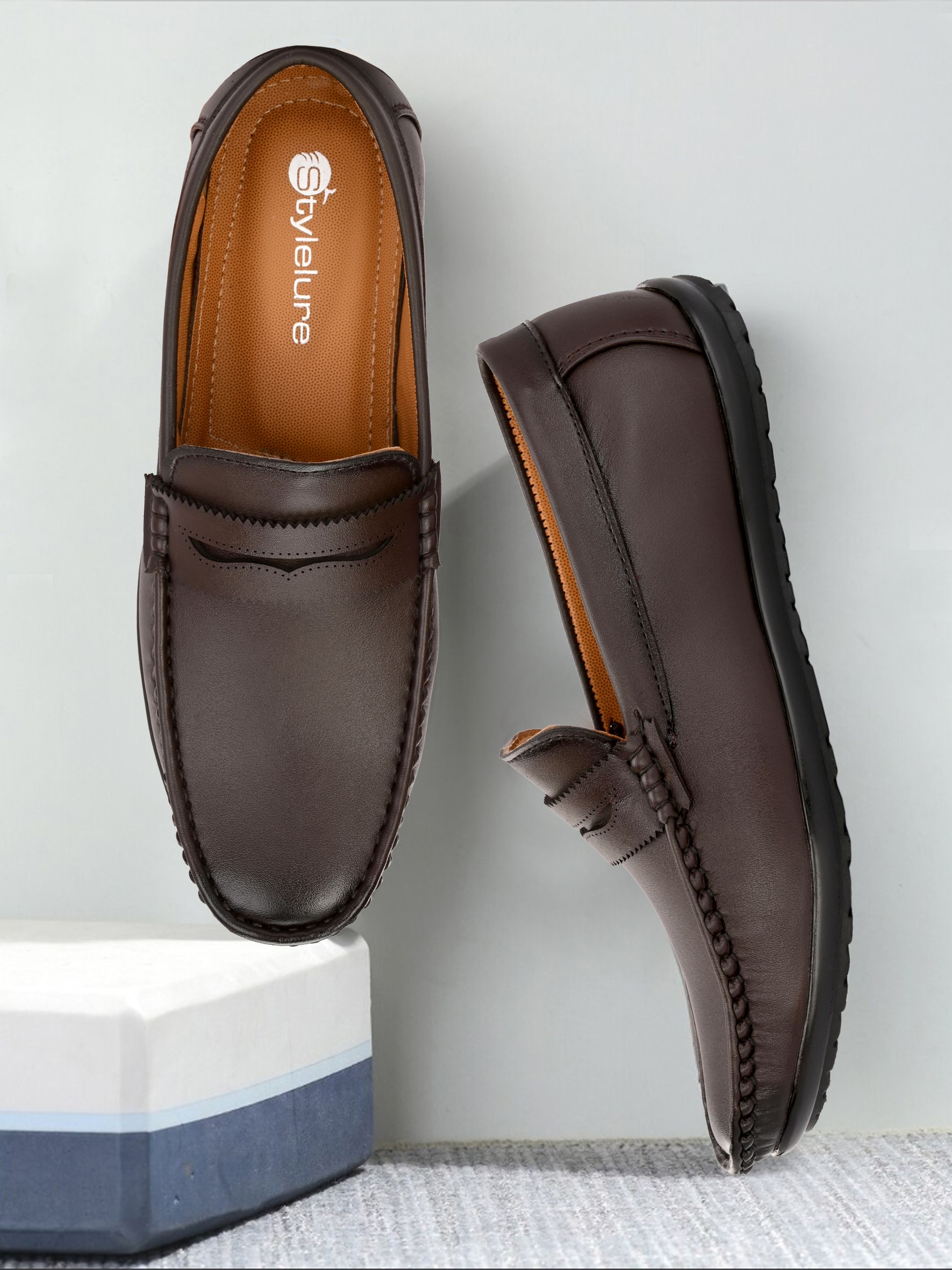     			Stylelure Brown Men's Mocassin Formal Shoes