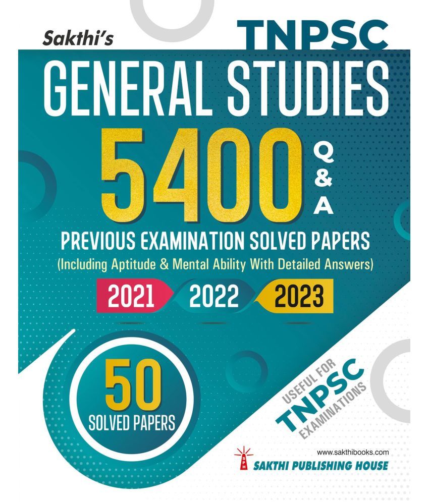     			Tnpsc General Studies 5400 Q & A Previous Examination Solved Papers