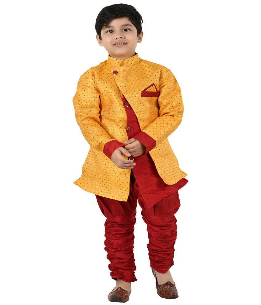     			s muktar garments Yellow Cotton Blend Boys ( Pack of 1 )