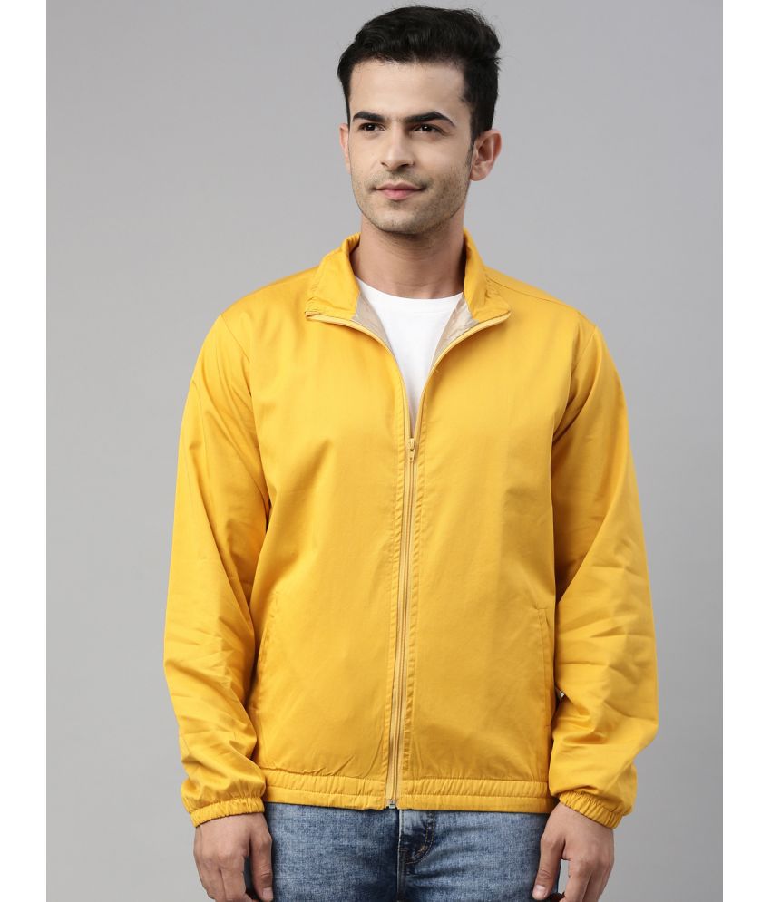     			CINOCCI Cotton Blend Men's Windcheater Jacket - Yellow ( Pack of 1 )
