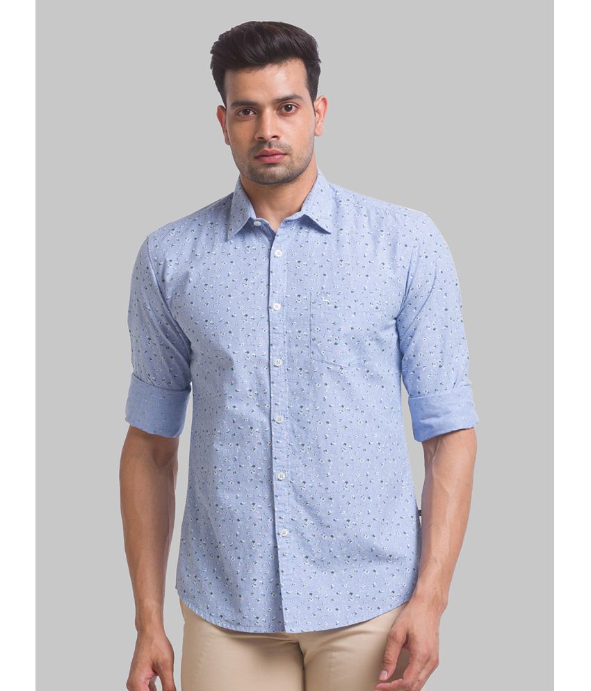     			Parx Cotton Slim Fit Full Sleeves Men's Casual Shirt - Blue ( Pack of 1 )