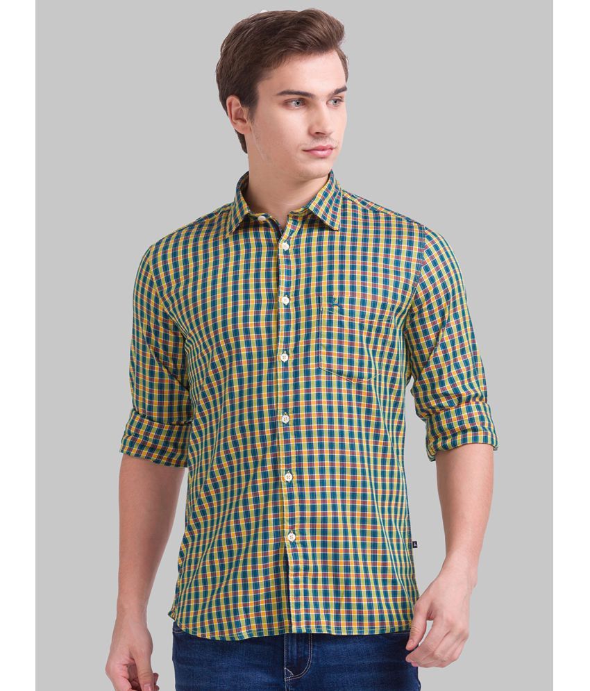     			Parx Cotton Slim Fit Full Sleeves Men's Casual Shirt - Green ( Pack of 1 )