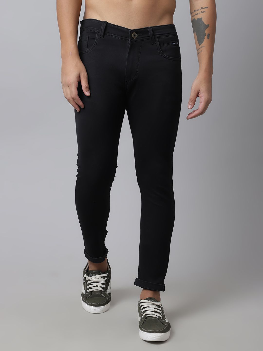     			Rodamo Slim Fit Basic Men's Jeans - Black ( Pack of 1 )