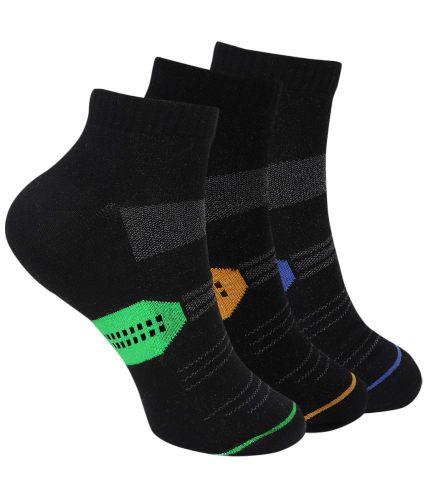     			UrbanMark Cotton Men's Colorblock Multicolor Ankle Length Socks ( Pack of 3 )