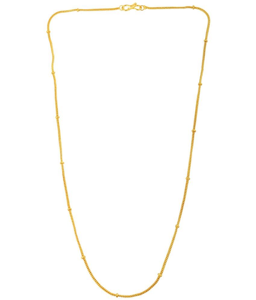     			ADMIER Gold Plated Chain ( Set of 1 )