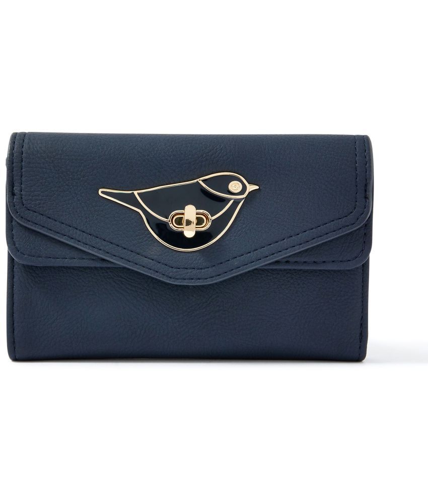     			Accessorize London PU Navy Blue Women's Regular Wallet ( Pack of 1 )