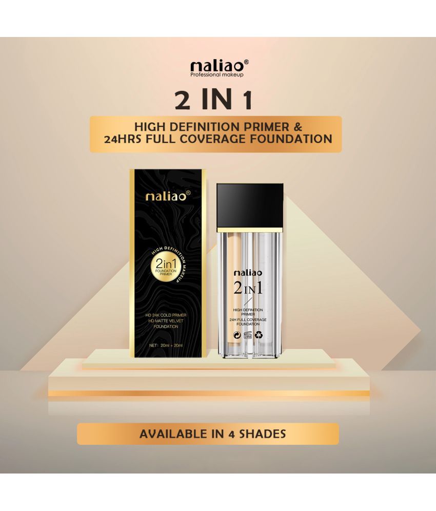     			Maliao Matte Dual Finish For All Skin Types Skin Nude Foundation Pack of 1