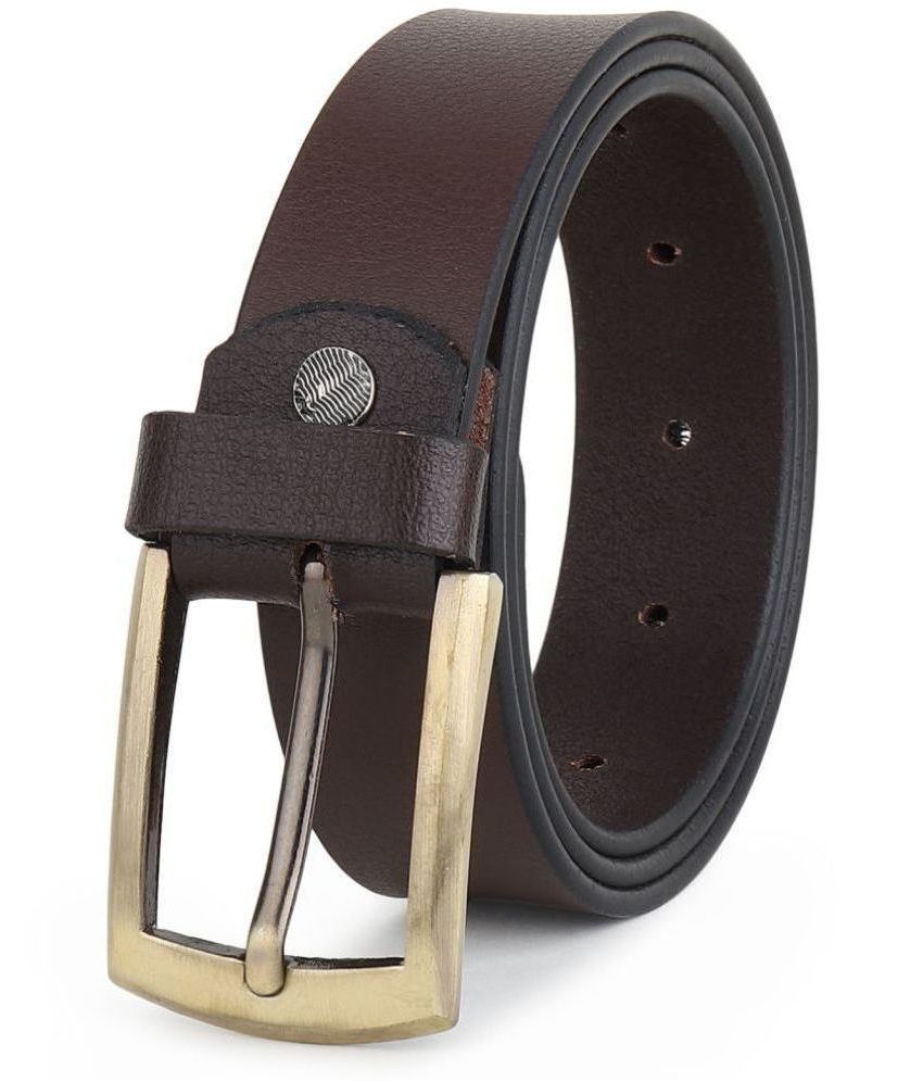     			SUNSHOPPING - Brown 100% Leather Men's Formal Belt ( Pack of 1 )