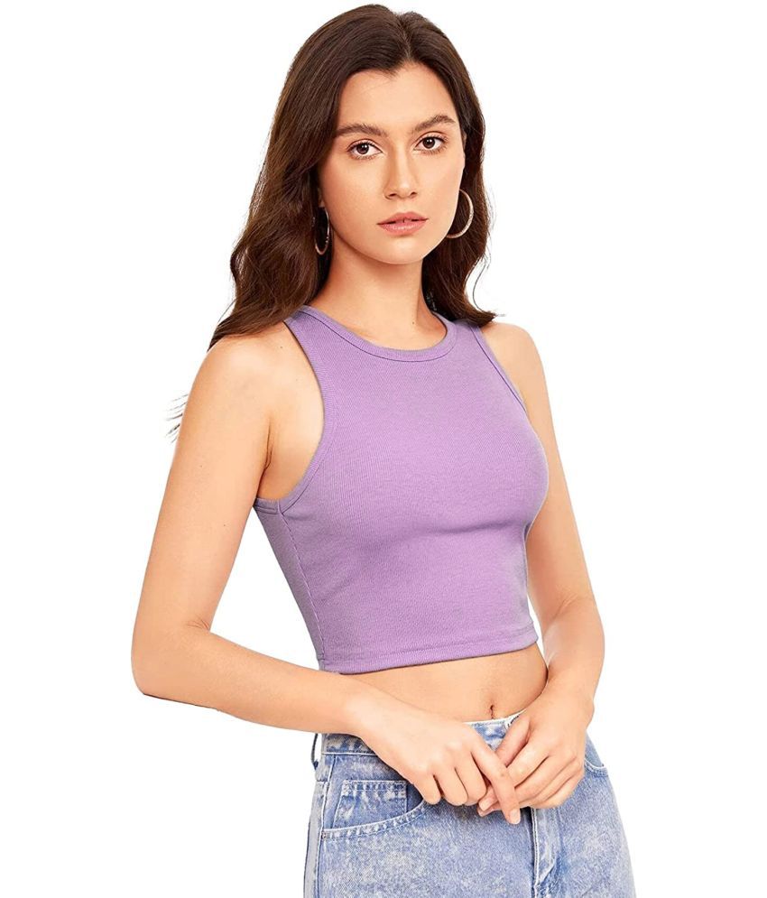     			Selvia Purple Polyester Women's Tank Top ( Pack of 1 )