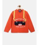 Nauti Nati Pack of 1 Boys Acrylic Pullover Sweater ( Orange )