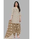 shree jeenmata collection Unstitched Cotton Printed Dress Material - White ( Pack of 1 )