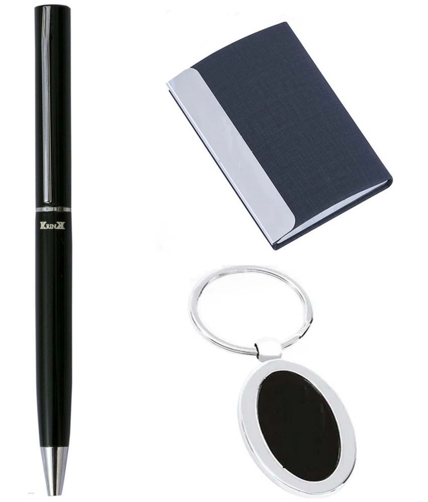     			Krink B238-CH02-KC02 3in1 Metal Ball Pen, Keychain and ATM Card Holder Pen Gift Set