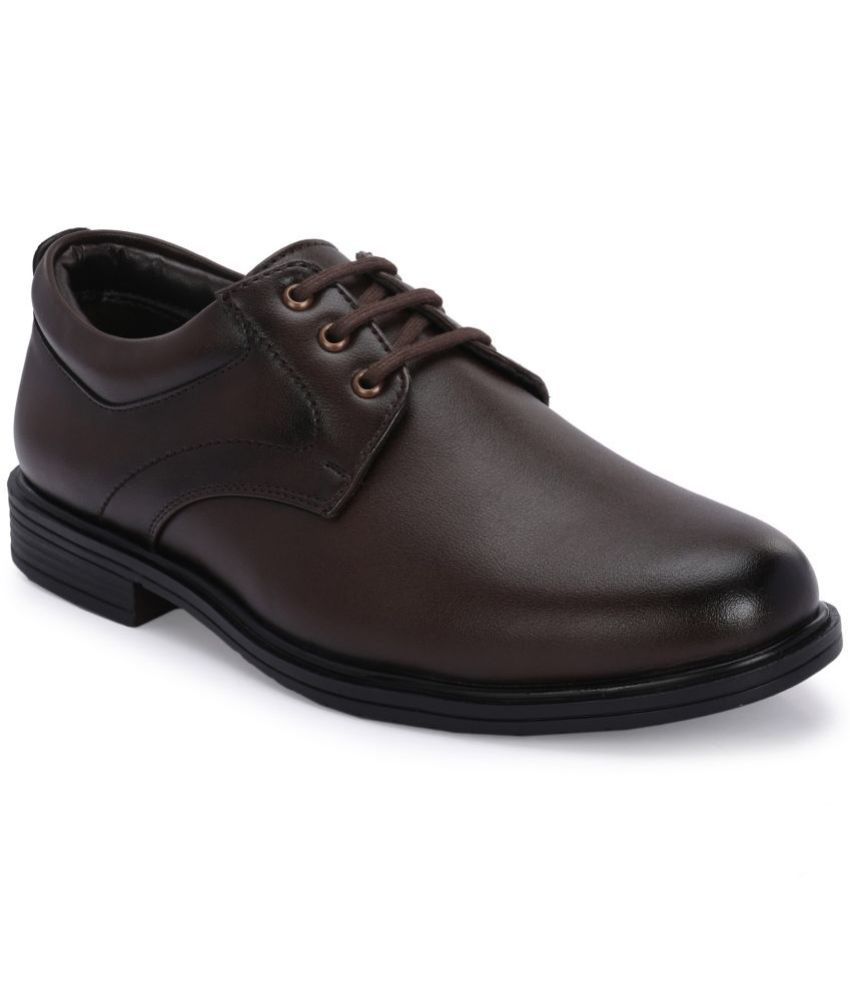     			YOU LIkE Brown Men's Derby Formal Shoes