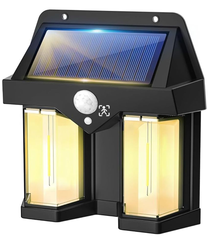     			18-ENTERPRISE Outdoor Solar Wall Lamp Dual Core Wireless Dusk to Dawn Motion Sensor Sconce Light IP65 Waterproof for Exterior Front Porch Patio Fence Garage Decorative (Pack of 1).