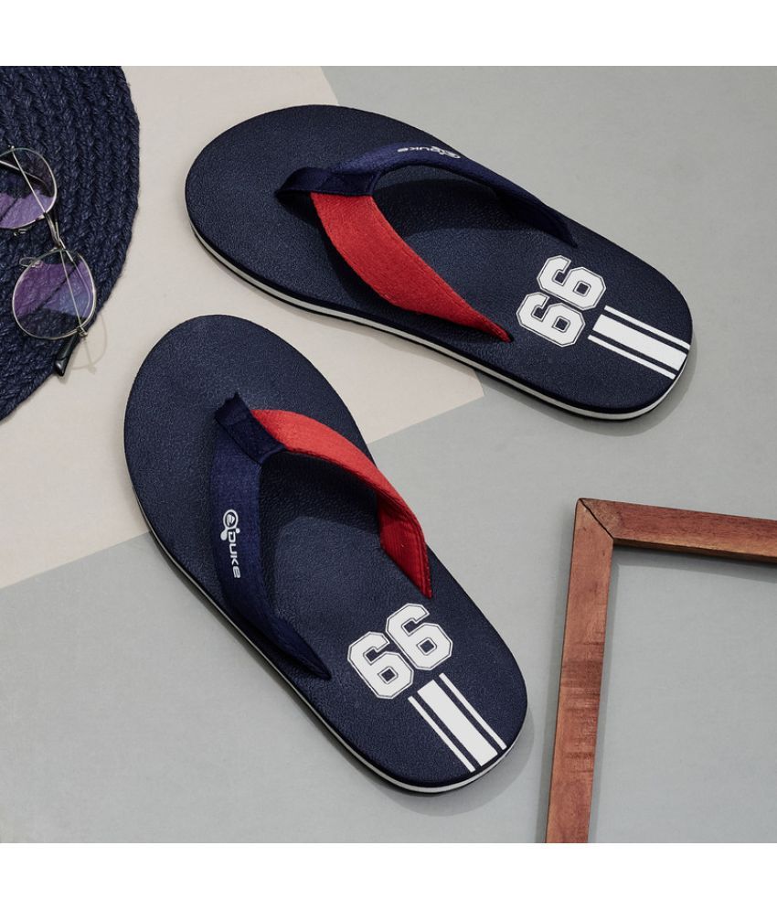     			Duke Navy Blue Men's Thong Flip Flop