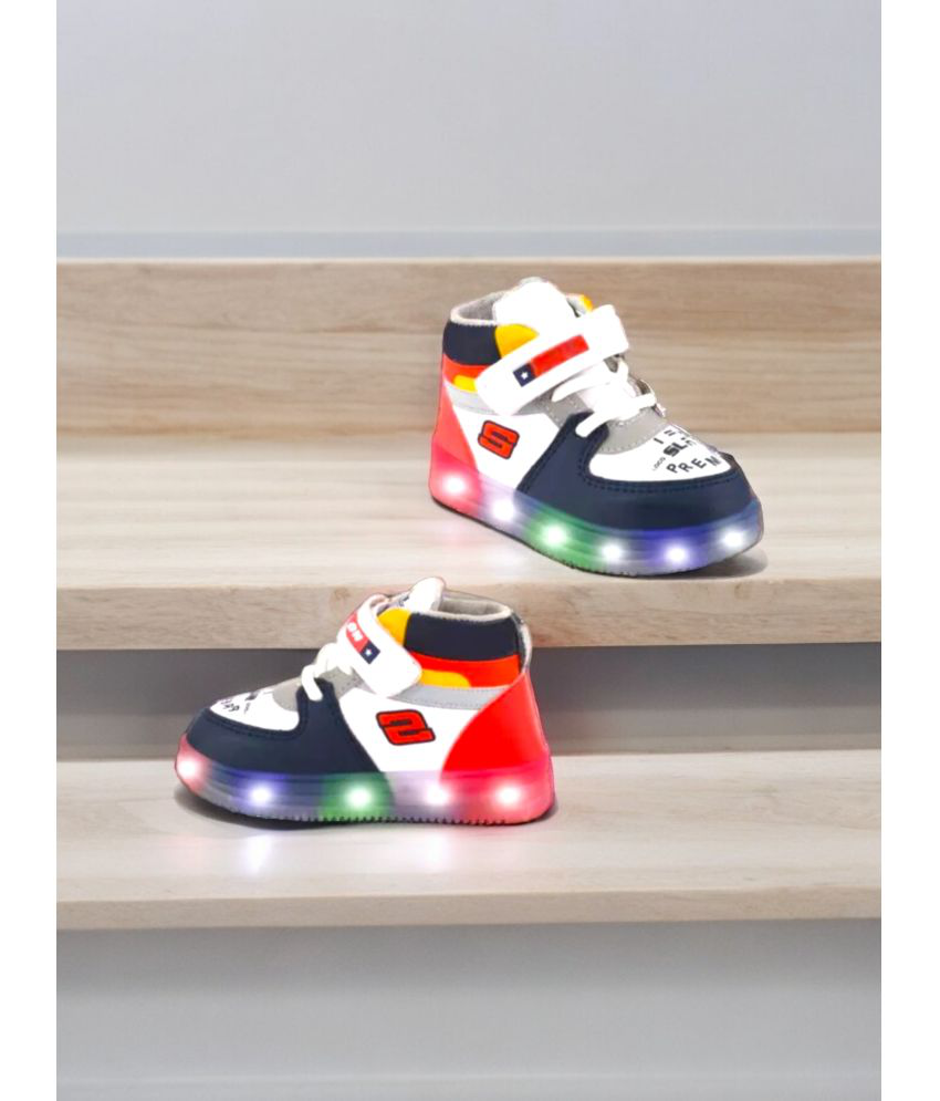     			GLOBIN - Red Boy's LED Shoes ( 1 Pair )