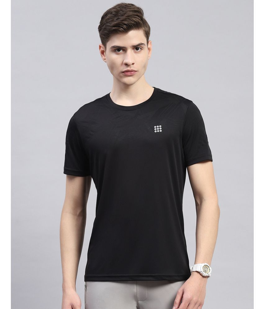     			Rock.it Polyester Regular Fit Solid Half Sleeves Men's T-Shirt - Black ( Pack of 1 )