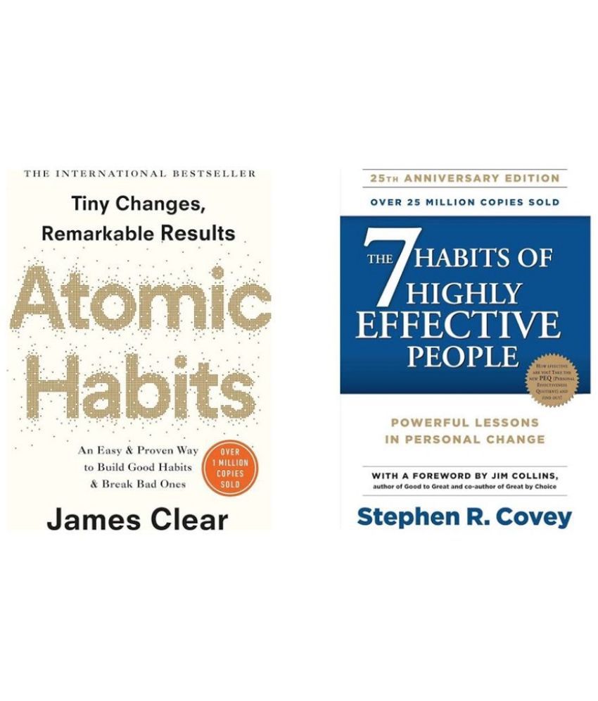     			Unico 2 books ) The 7 Habits of Highly Effective People & Atomic Habits ( paperback )