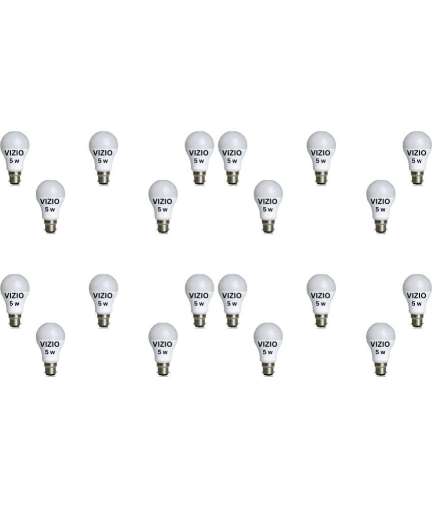     			Vizio 5W Warm White LED Bulb ( Pack of 20 )