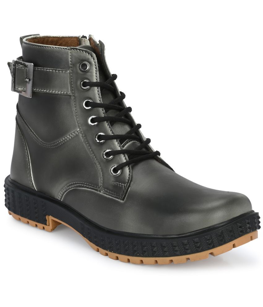     			Wixom Gray Men's Casual Boots