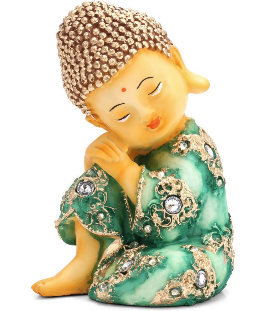     			BECKON VENTURE Samadhi Buddha Showpiece 18 cm - Pack of 1