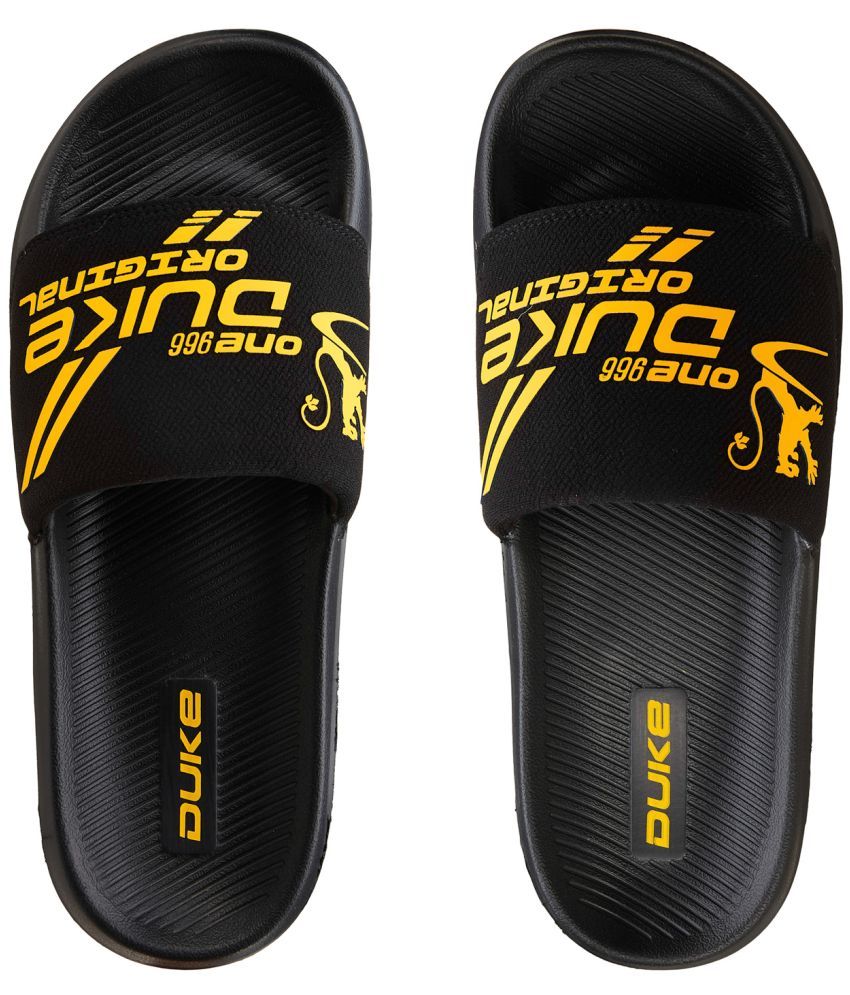     			Duke Black Men's Slide Flip Flop