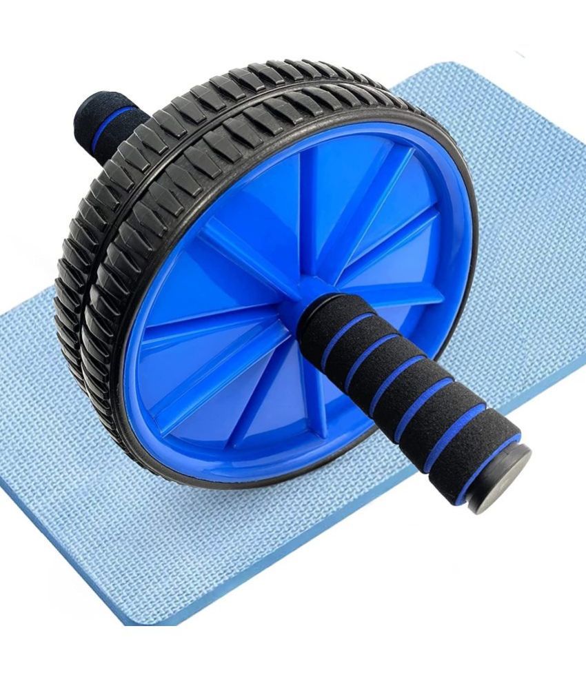     			FITMonkey Ab Roller Set with Knee Mat for Gym Workout & Fitness Exercise (Pack of 1)