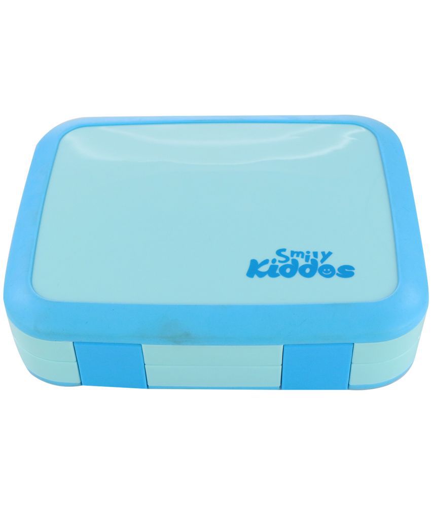     			SmilyKiddos Bento Lunch box - Blue Plastic Lunch Box 1 - Container ( Pack of 1 )