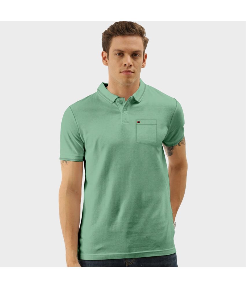     			TAB91 Cotton Slim Fit Solid Half Sleeves Men's Polo T Shirt - Mint Green ( Pack of 1 )