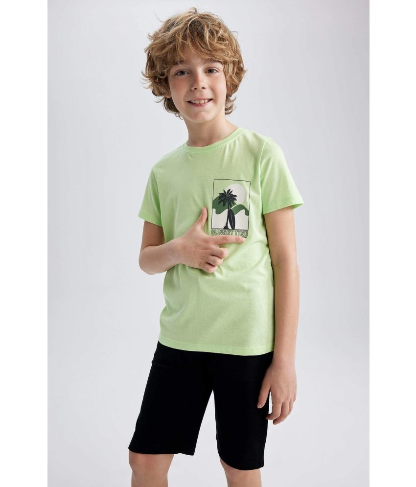     			TIOR Pack of 1 Boys Cotton T-Shirt ( Green )