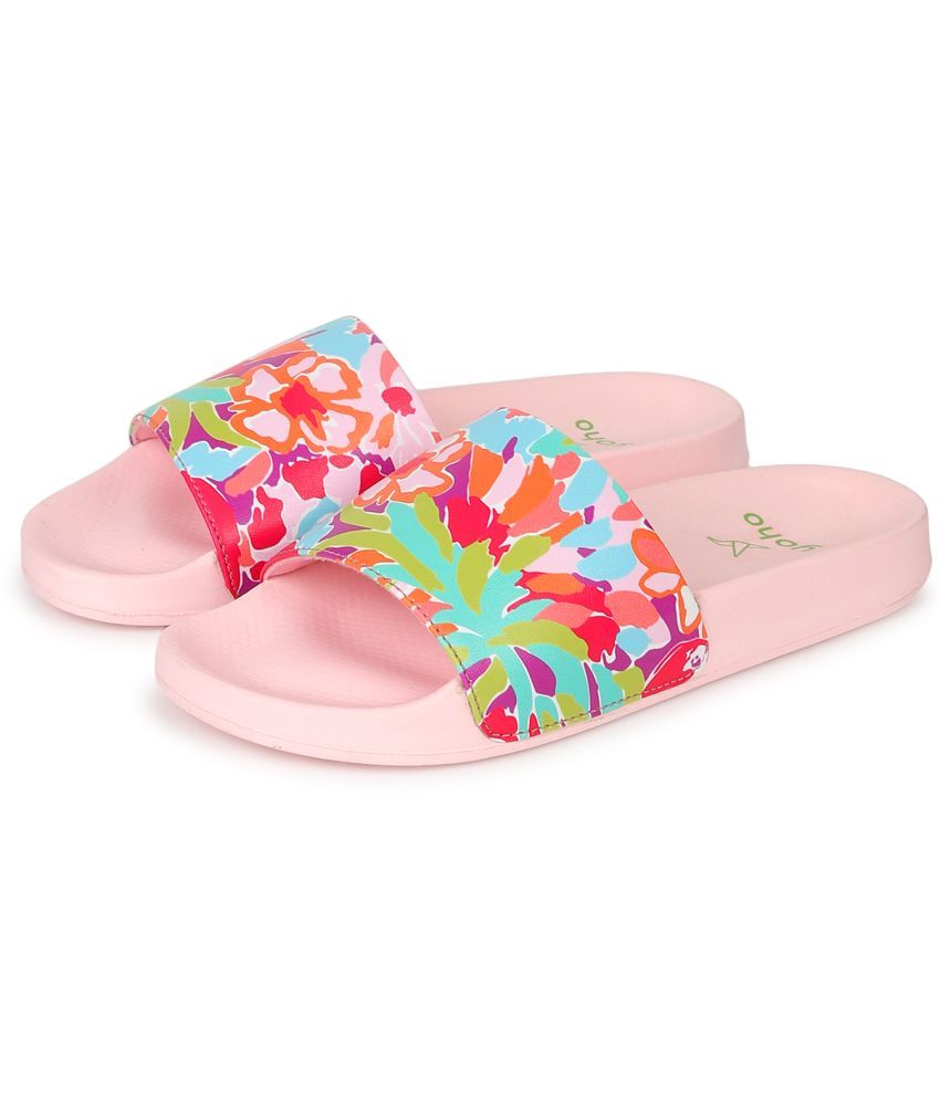     			Yoho Pink Women's Slide Flip Flop