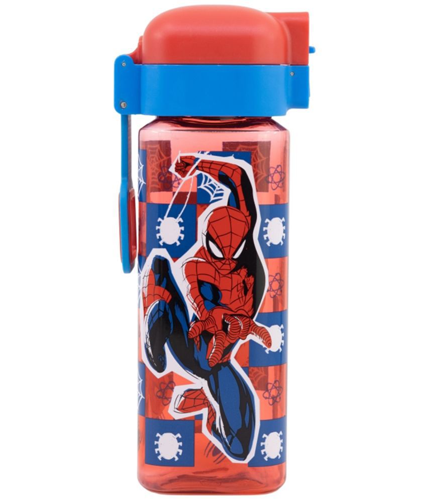     			Gluman Disney Spiderman Swingy Water Bottle for Kids with Flip-Top Closure  - 550ml