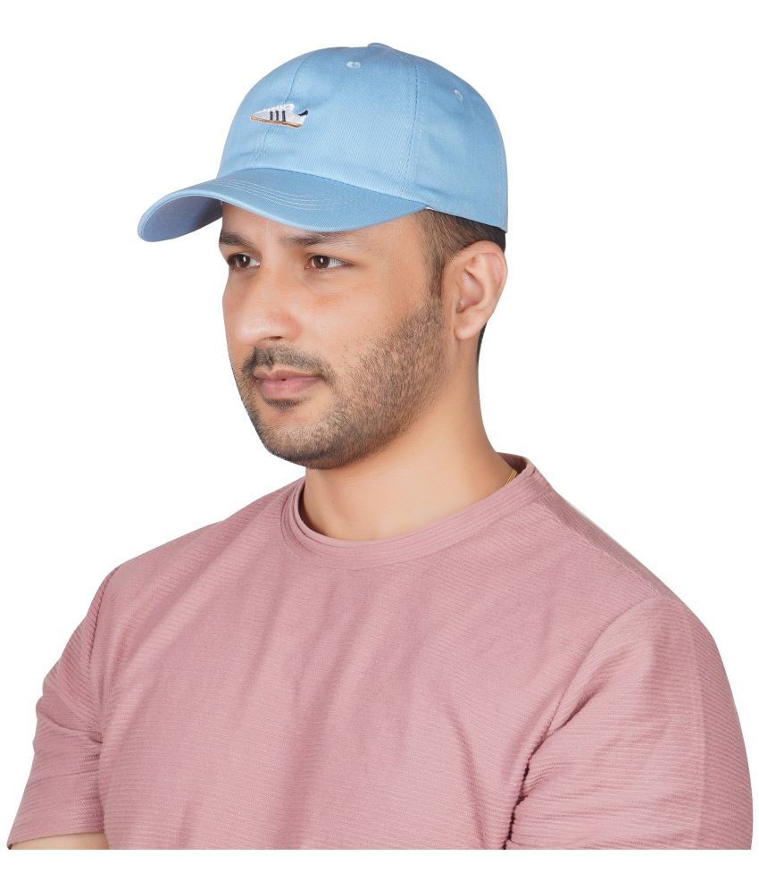     			PENYAN Blue Cotton Men's Cap ( Pack of 1 )