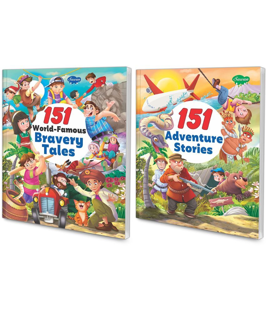     			Sawan Present Set Of 2 Story Books | 151 Series | World Famous Bravery Tales  & Adventure Stories  (Perfect Binding, Manoj Publications Editorial Board)