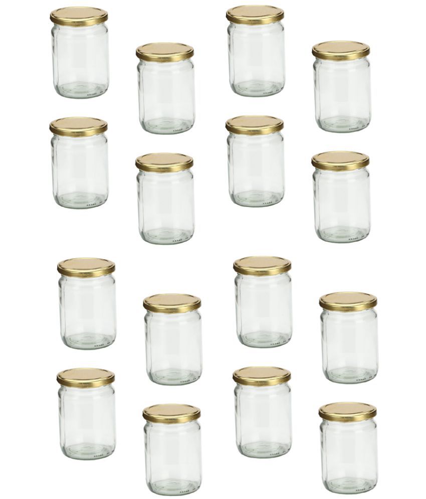     			AFAST Glass Container Glass Transparent Utility Container ( Set of 16 )