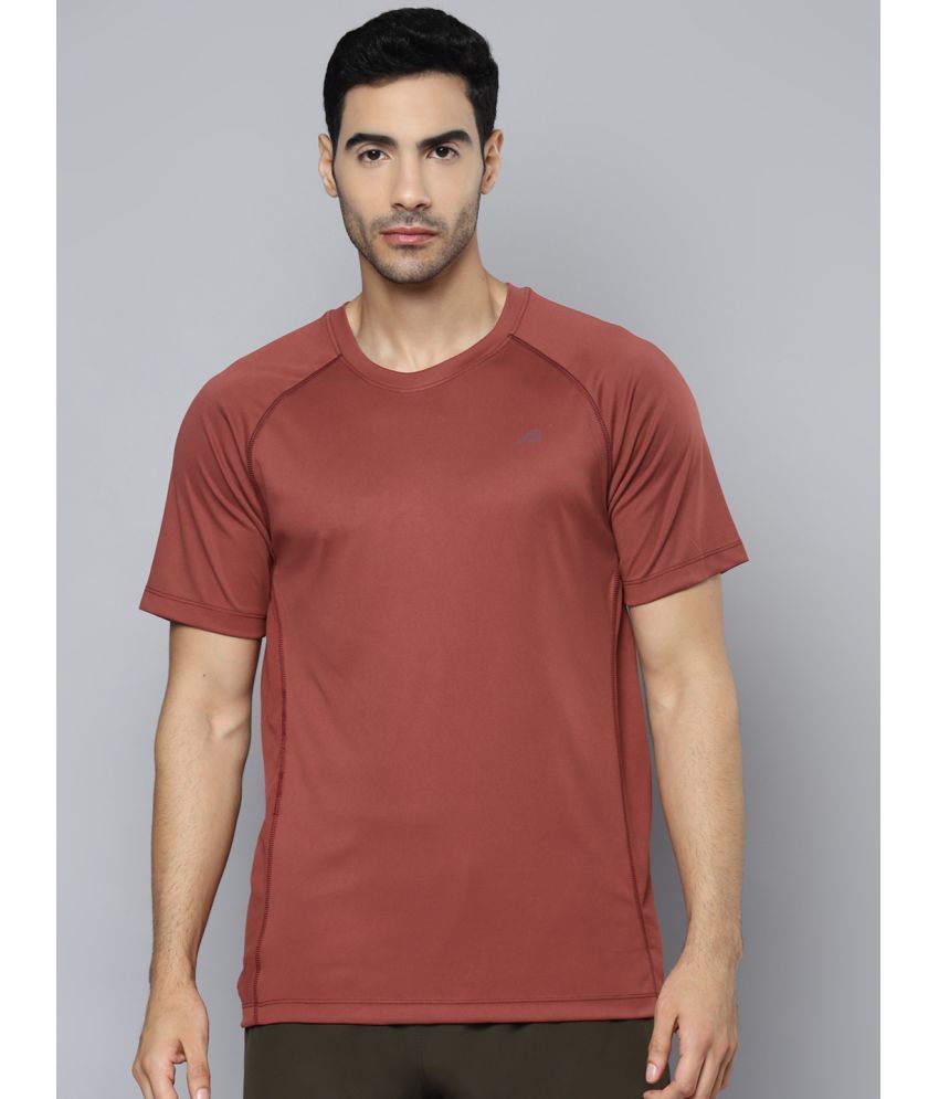     			Alcis Rust Polyester Slim Fit Men's Sports T-Shirt ( Pack of 1 )