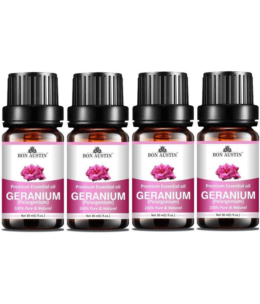     			Bon Austin Geranium Essential Oil Aromatic 30 mL ( Pack of 4 )