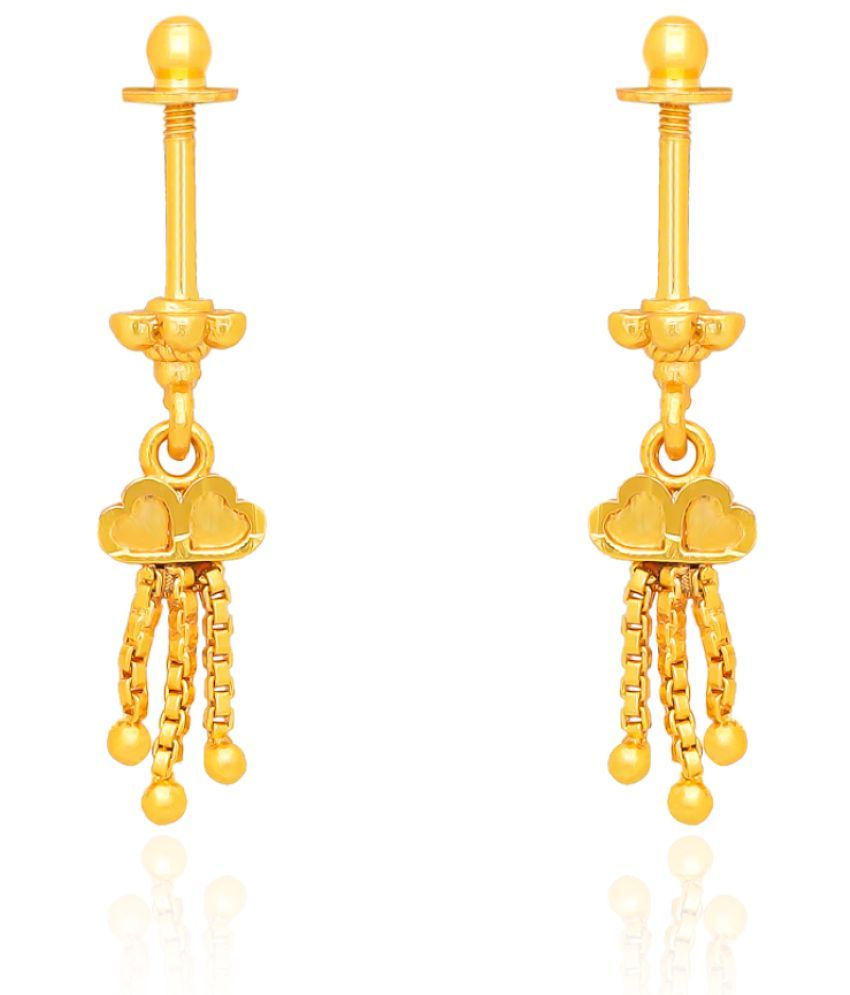     			LUV FASHION Gold Stud Earrings ( Pack of 1 )