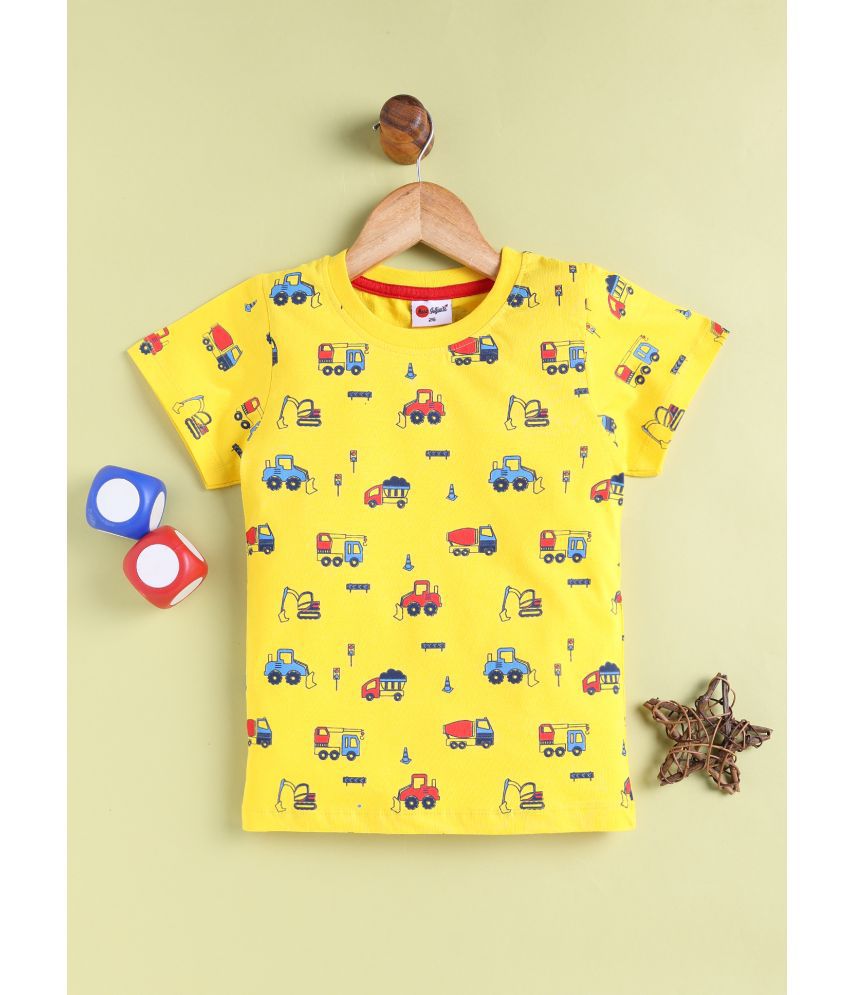     			Mars Infiniti Yellow Cotton Boy's T-Shirt ( Pack of 1 )