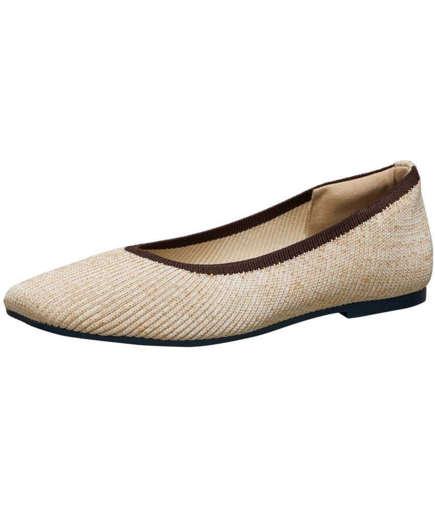     			Neemans Beige Women's Casual Ballerinas